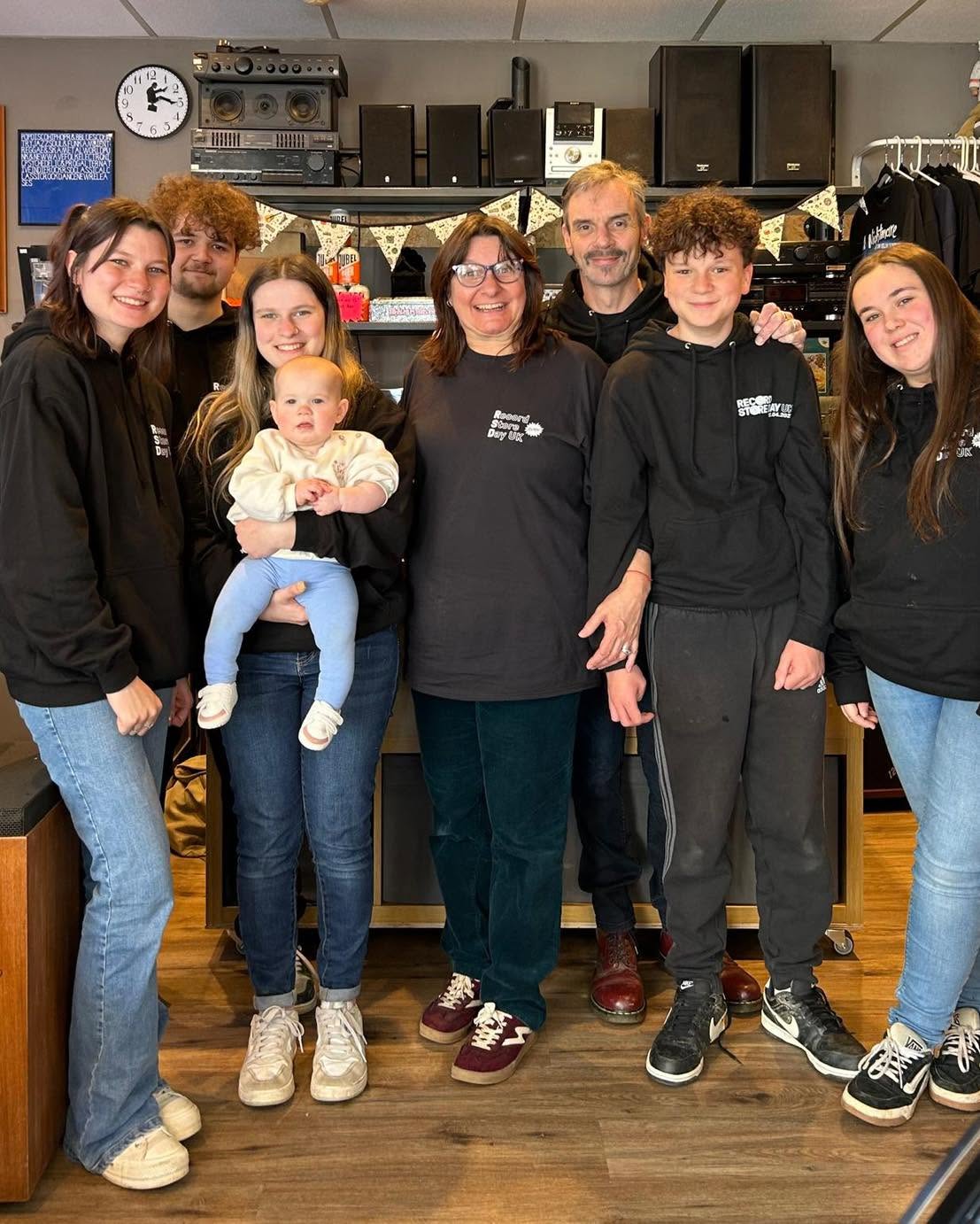 Some of the faces behind Keep Audio Co inside the shop