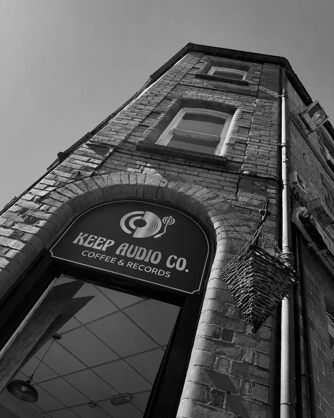 The Keep Audio Co. entrance on Southgate Place