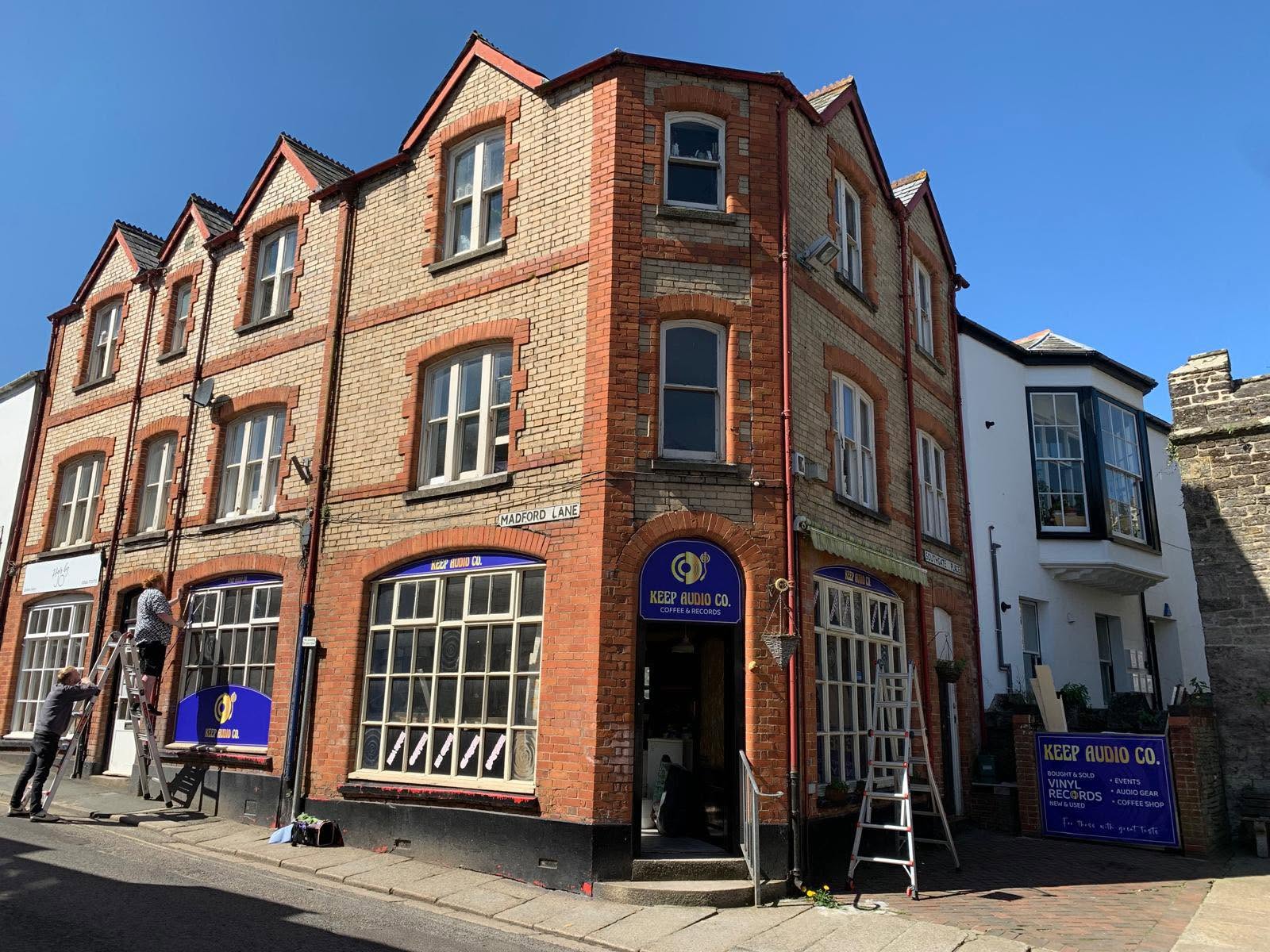 Keep Audio Co. beside Launceston's town gatehouse